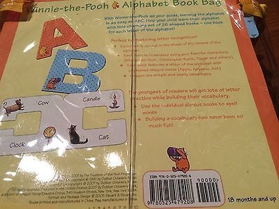 A-Z Alphabet 26 Books in a Bag - Winnie The Pooh 小熊維尼字母書一套廿六本連收納袋