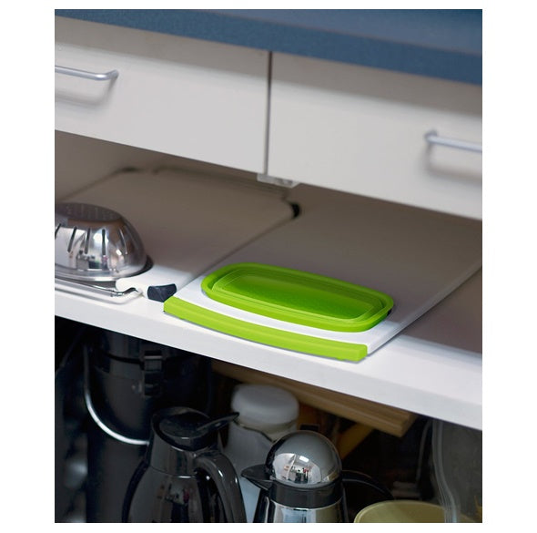 Collapsible Over-the-Sink Colander Cutting Board 砧板連可摺矽膠筲箕