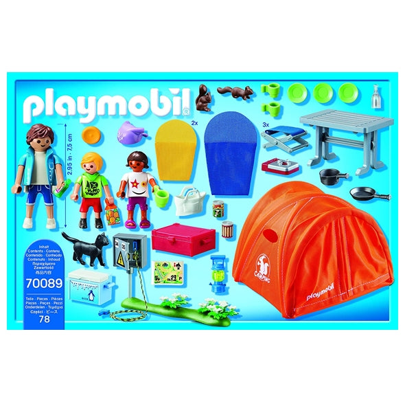 Playmobil Family Fun Toy Tent with Camping Accessories