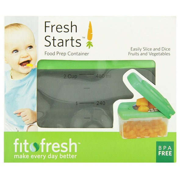 Fresh Starts Baby Food Prep Container, best for BLW 二合一食物快速切割器連收納套裝