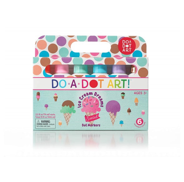 Do-A-Dot Ice Cream Scented Washable Marker Set of 6 colors 海綿頭水彩點點筆 「馬卡龍六色雪糕香味」