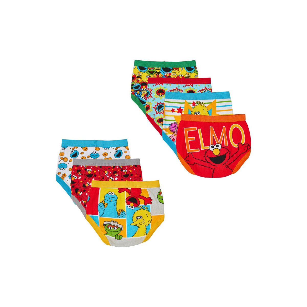 Sesame Street Elmo Boys Underwear - 8-Pack Toddler/Little, Assorted, Size  4T : : Clothing, Shoes & Accessories