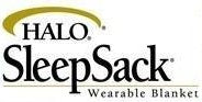 HALO SleepSack Micro-Fleece Wearable Blanket, 18-24m 嬰幼兒抓毛絨拉鏈睡袋, 藍/白色