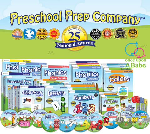 【Pre-order 預訂】美國 Preschool Prep 英語基礎教材, 旗艦組全套 - 包含完整三階段, 合2-7歲, 25個教育大獎