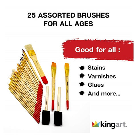 KingArt Value Brush Set of 25 