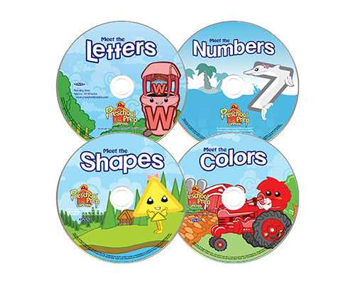 Preschool Prep Series Basics 4-DVD Collection 英語發音初階鐳射視頻套裝