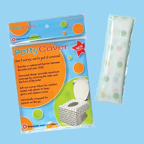 Disposable Toilet Seat Covers, Pack of 6 Potty Covers 超大覆蓋防水拋棄式馬桶座墊紙, 一包六塊