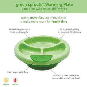Green Sprouts Ｗarm Plate
