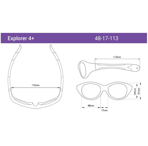 Explorer Polarized Sunglasses for Kids - Ages 4+, Unbreakable, 100% UVA UVB Protection 得獎兒童太陽偏光鏡眼鏡