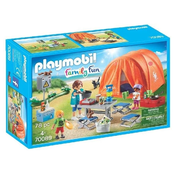 Playmobil Family Fun Toy Tent with Camping Accessories