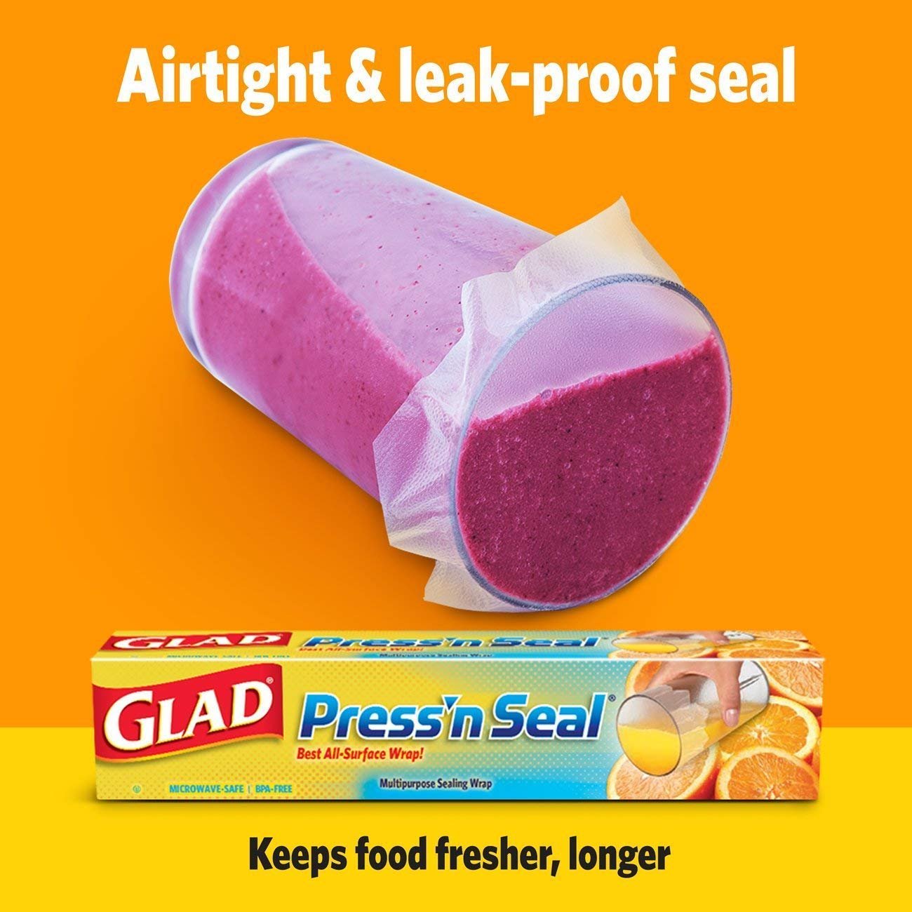 Glad Press'n Seal Food Wrap, 140 Square Foot Roll (3 pk.) - Sam's Club