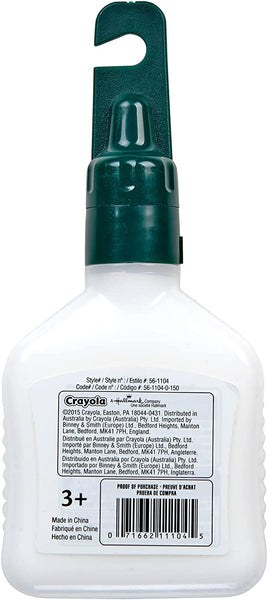 Crayola Washable Glue, 4-oz. bottles 特大可清洗白膠漿, 經濟裝