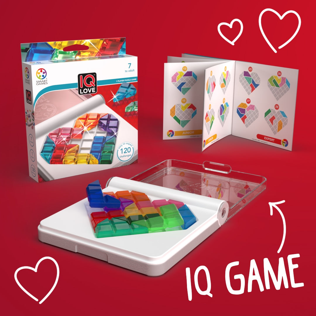 IQ Love Travel Puzzle Game with 120 Challenges for Ages 7 💎寶石IQ智力心心拼