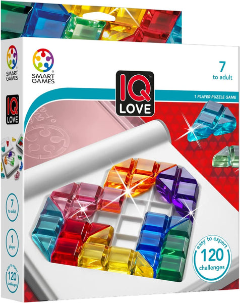 IQ Love Travel Puzzle Game with 120 Challenges for Ages 7 💎寶石IQ智力心心拼