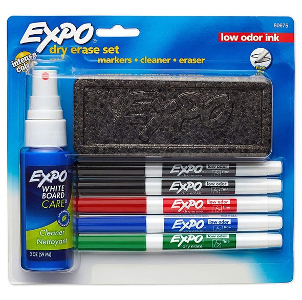 Low-Odor Dry Erase Set