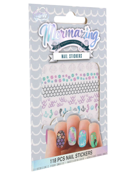 Mermaid Nail Stickers 118-piece set