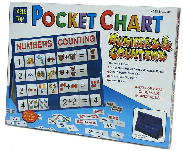【Display Discount】Numbers & Counting Pocket Chart for homeschooling / Flashcards 初階數學中英對照座檯展示板, 數數字、加減運算, 在家學習必備
