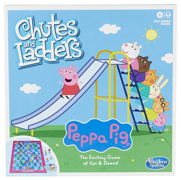 Peppa Pig Chutes and Ladders Counting Game 🐷 粉紅小豬爬樓梯瀡滑梯, 桌上遊戲 🎢 三歲幼兒合玩!
