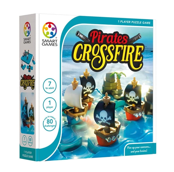 Smart Games Pirates Crossfire, Logical Board Game, Age 7+
