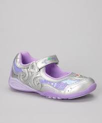 Stride Rite x Disney™ Wish Lights Ariel Light-Up Leather Mary Jane Sneakers, Purple