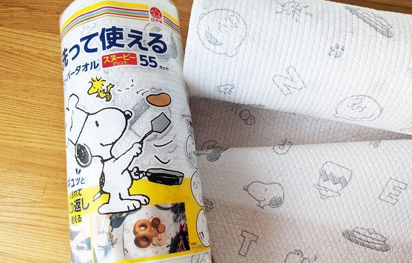 Scottie x Snoopy 循環再用不織布巾 (一卷55張) 吸水耐洗、可當抹布使用!