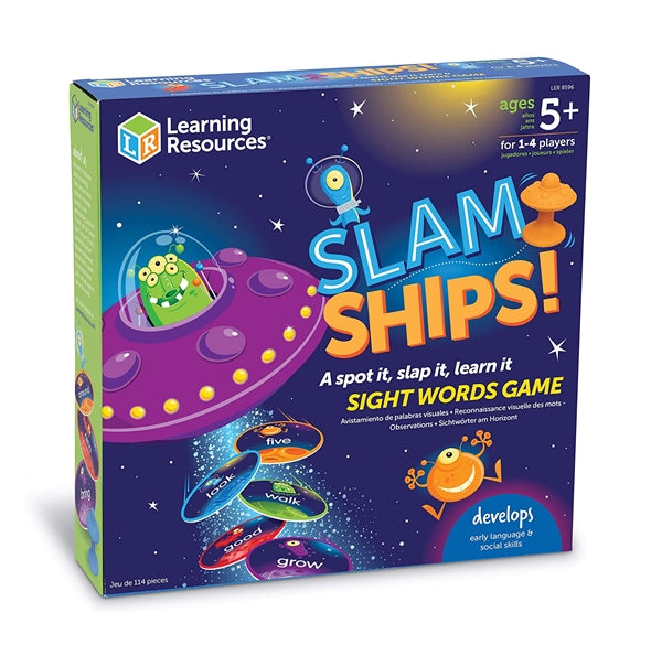  Learning Resources | Slam Ships Sight Words Game | Educational Toys | Once Upon A Babe