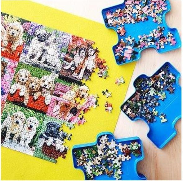 Sort and Go Jigsaw Puzzle Sorting Trays