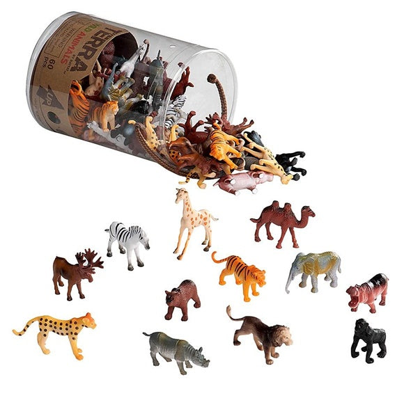 Assorted Toy Figures, Counters - Wild Animals 實用數量型動物造型公仔, 野生動物