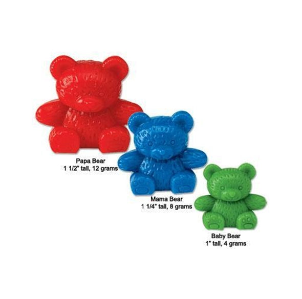Learning Resources | Three Bear Family Rainbow Counters - Set of 96 | Once Upon A Babe