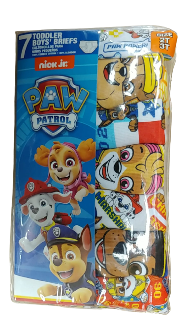 Paw Patrol Toddler Boys' Underwear, 6 Pack Sizes 2T-4T 
