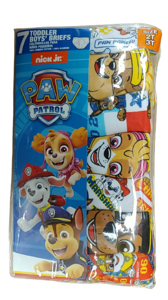 Paw Patrol Toddler Boys Brief Underwear, 7-Pack (Size: 2T-3T / 4T) 汪汪隊男童內褲, 七件裝
