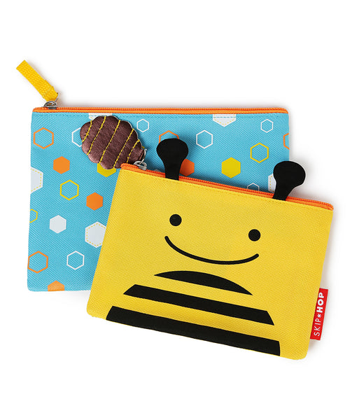 Skip Hop Zoo Series Little Kid Cases - Bee 小蜜蜂造型一套2個收納袋, 筆袋