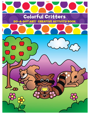 Do A Dot Art Activity Book - Colorful Critters 海綿頭顏色筆專用畫冊 - 可愛小動物
