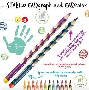 EASYcolors Colouring Pencils Right / Left Handers Sharpener 左/ 右 手專用三角木顏色筆筆刨