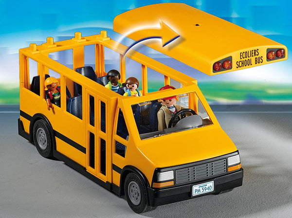 Playmobil School Bus Set 🚌 校巴模型套裝, 角色扮演遊戲