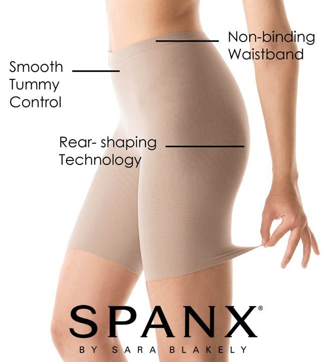 SPANX Hide & Sleek Mid-Thigh Smoother 紅遍美國荷里活的塑身品牌 SPANX 中腰修身褲 - 黑色/ 象牙白色